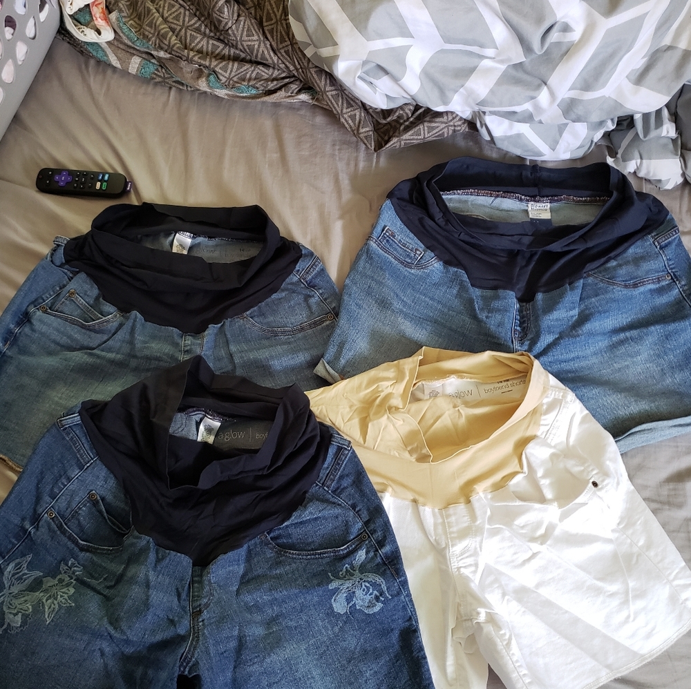Maternity Jean Shorts